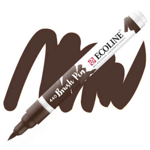 Пензель-ручка акварельна Ecoline Brush pen №440 Сепія темна
