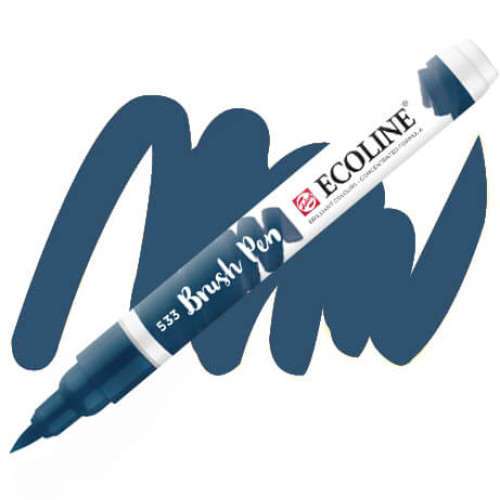 Пензель-ручка акварельна Ecoline Brush pen №533 Індіго