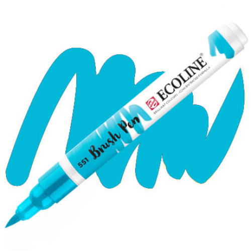 Пензель-ручка акварельна Ecoline Brush pen №551 Небесно-блакитна світла