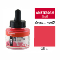 Туш акриловая AMSTERDAM INK (384) Отражающий розовый, 30 мл, Royal Talens