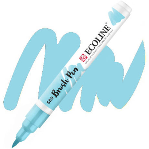 Кисть-ручка акварельная Ecoline Brush pen №580 Пастельный синий