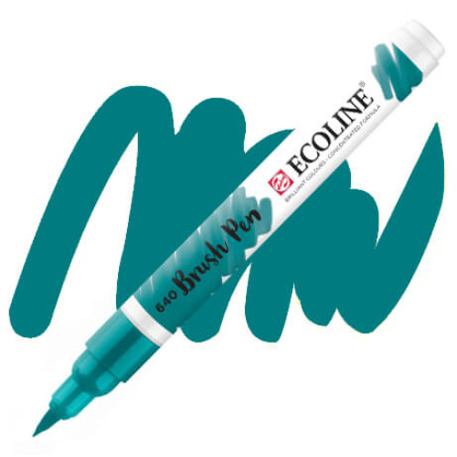 Кисть-ручка акварельная Ecoline Brush pen №640 Голубо-зеленый
