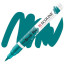Пензель-ручка акварельна Ecoline Brush pen №640 Блакитно-зелений