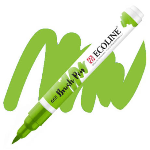 Кисть-ручка акварельная Ecoline Brush pen №665 Ярко-зеленая
