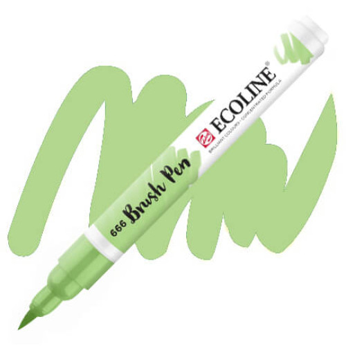 Кисть-ручка акварельная Ecoline Brush pen №666 Пастельный зеленый