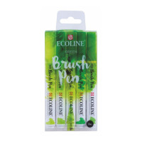 Набір кистей-ручок Ecoline Brushpen GREEN 5 кол. Royal Talens