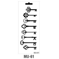 Cadence трафарет серия MU Mix Media Stensil 15х25 см MU-61