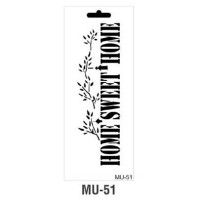 Cadence трафарет серія MU Mix Media Stensil 15х25 см MU-51