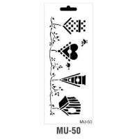 Cadence трафарет серия MU Mix Media Stensil 15х25 см MU-50