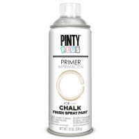 Грунт-аэрозоль Chalk-finish Белый матовый, 400 мл, PINTYPLUS