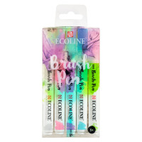 Набор кистей-ручек Ecoline Brushpen PASTEL 5 цв Royal Talens