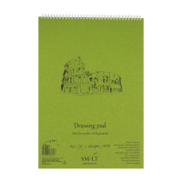 Альбом для акрила и масла на спирали AUTHENTIC (DRAWING) А3, 290г/м2, 20л, белая бумага, SMILTAINIS