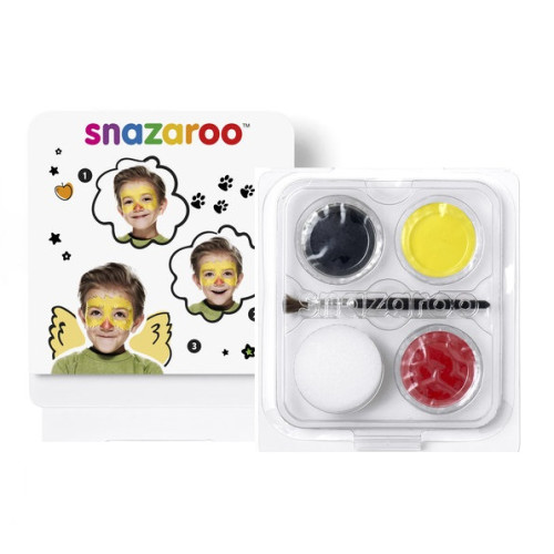 Краски для грима Snazaroo Mini Face Paint Chick, 3x3,75 мл, желтый, красный, белый, 1172083