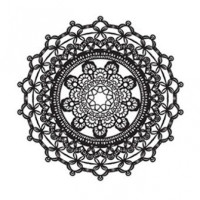 Cadence мереживний чорний трансфер Water Application Lace Transfer Black 17x25 см DT-006B