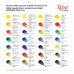 Набор акварельных красок Классика ROSA Gallery в металлическом пенале 28 цветов в кюветах