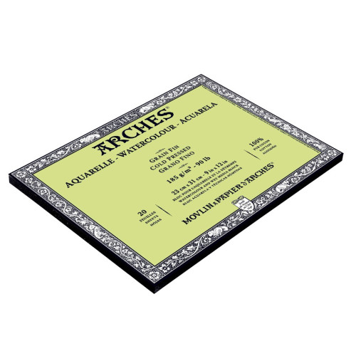 Альбом для акварели Arches холодной прессовки Cold Pressed 185 гр 23x31 см 20 листов