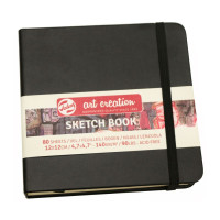 Блокнот для графіки Talens Art Creation 140 г/м 12х12 см 80 л чорний Royal Talens 9314004M