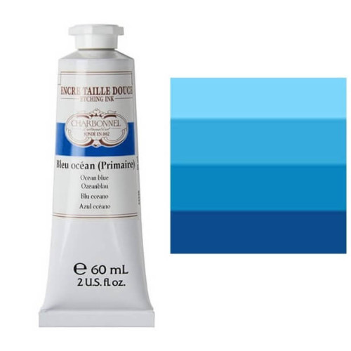 Краска гравюрная Charbonnel Etching ink 60 мл, 904 Ocean blue (Синій океан)