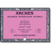 Альбом для акварелі зернистий Arches Hot Pressed 300 гр 18x26 см (20)