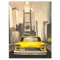 Холст на картоне с контуром, Города Нью-Йорк , 30х40, хлопок, акрил, ROSA START