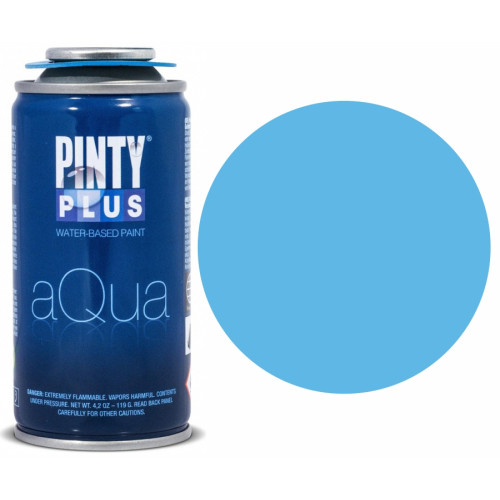 Краска-аэрозоль на водной основе Aqua Голубая насыщенная 150 мл PINTYPLUS