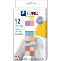 Набор для лепки пластика Fimo Pastel Colours, 12х25 гр - 8023C12-3