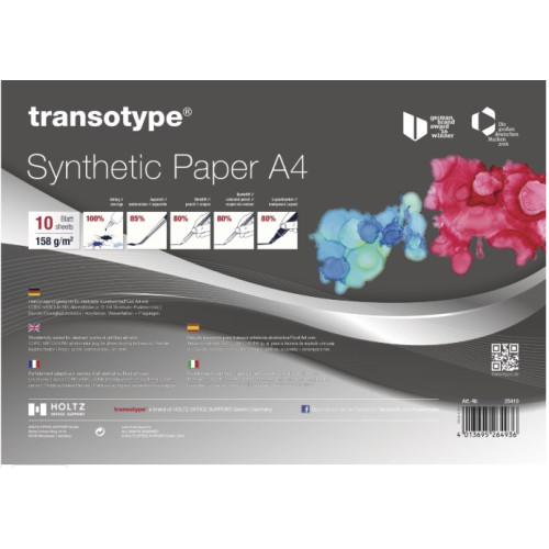 Бумага для маркеров Copic Synthetic Paper, А4, 150 гр, 10 листов 25410