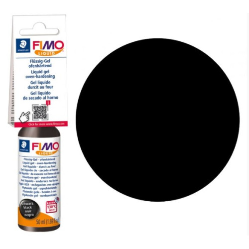Жидкая пластика Fimo - гель, Черная 50 мл 8050-9