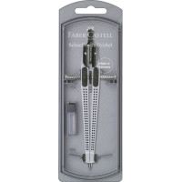 Циркуль Faber-Castell QUICK-SET Compass GRIP 2001 срібло, діаметр 390 мм, 174472