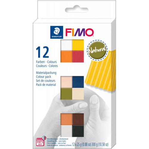Пластика Fimo Natural Colours, 12х25 гр - 8023C12-4