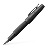 Пір'яна ручка Faber-Castell E-motion pure Black, корпус матовий чорний, перо F, 148621