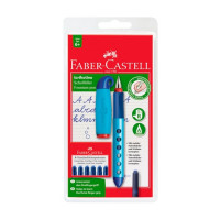 Ручка-перо Faber SCRIBOLINO перо для правшей + 6 картриджей ассорти 149802