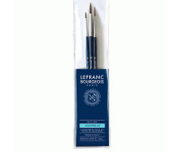 Пензлі для акварелі в наборі Lefranc Fine Squirrel Brashes, (№ 4,8,12) 300245