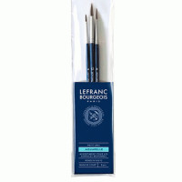 Кисти для акварели в наборе Lefranc Fine Squirrel Brashes, (№ 4,8,12) 300245