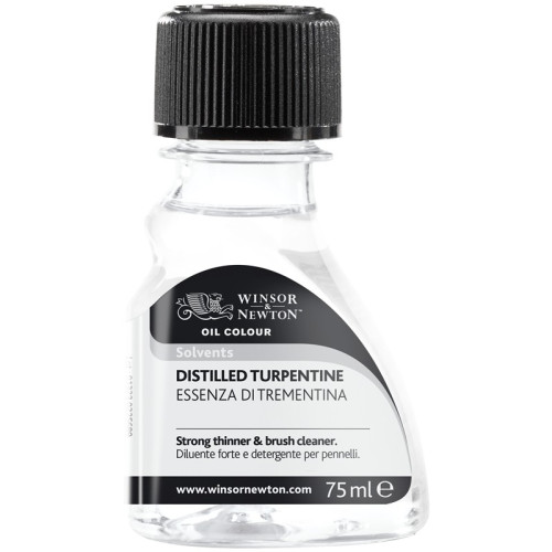 Терпентин для масляных красок Winsor Distilled Turpentine, 75 мл 3021744