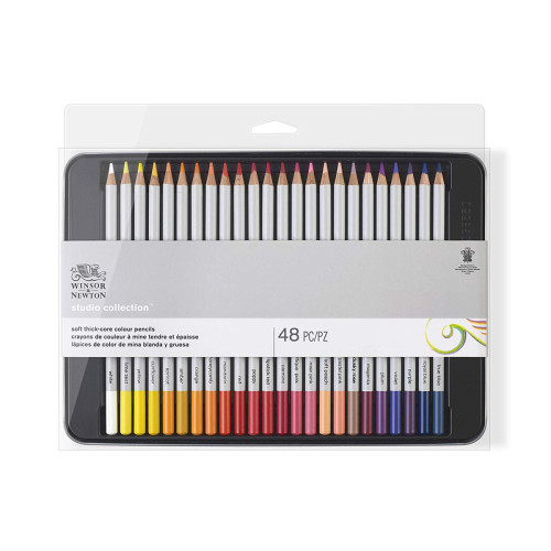 Набор цветных карандашей Winsor Coloured pensil tin, 48 шт 490014