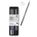 Набор графитных карандашей Winsor Graphic pensil, 6 шт (B2,4,6,8,HB,2H) 490006