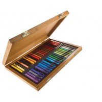 Набір пастель кольоровий Conte Colour carres assorted (Асорті, 48 шт), в дереві