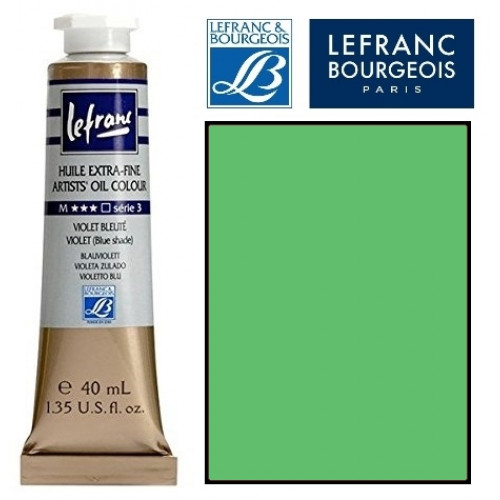 Масляная краска Lefranc Extra Fine 40 мл №508 Chrome green medium light (Хром насыщенный светло-зелёный) – 404582