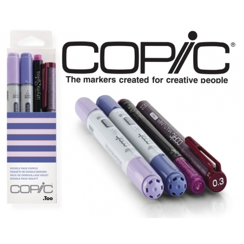 Маркеры Copic Ciao Set Doodle Pack Purple 2+1+1 шт 22075646