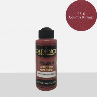 Акриловая краска Cadence Premium Acrylic Paint, 25 мл, Country red (красный)