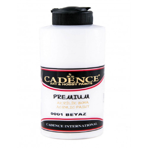 Акриловая краска Cadence Premium Acrylic Paint, 500 мл, Белый