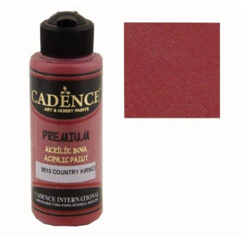 Акриловая краска Cadence Premium Acrylic Paint, 70 мл, Country red (красный страна)