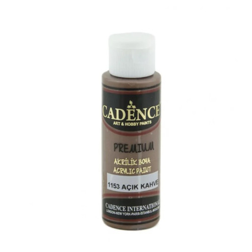 Акриловая краска Cadence Premium Acrylic Paint, 70 мл, Свет коричневый