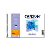 Альбом для акварели на спирали Canson Montval 300 гр, 13,5X21, см 12 листов 0807-156