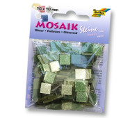 Мозаїка Folia глітерна Glitter assortments 45 гр, 10x10 мм 190 шт №03 Зелена 61203