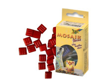 Мозаїка Folia Mosaic-glass tiles 200 гр, 10x10 мм, 300 шт №20 Червона 5520