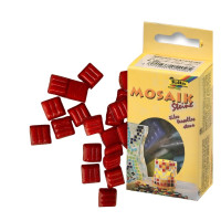 Мозаика Folia Mosaic-glass tiles 200 гр, 10x10 мм, 300 шт № 20 Красная 5520