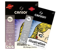 Альбом для маркерів Canson Illustration 250 гр, 21x29,7 см, A4 аркушів 12 арт 0387-200
