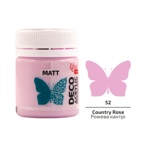 Акрил для декору Rosa Talent, Рожева кантрі, матова, 20 мл 20052